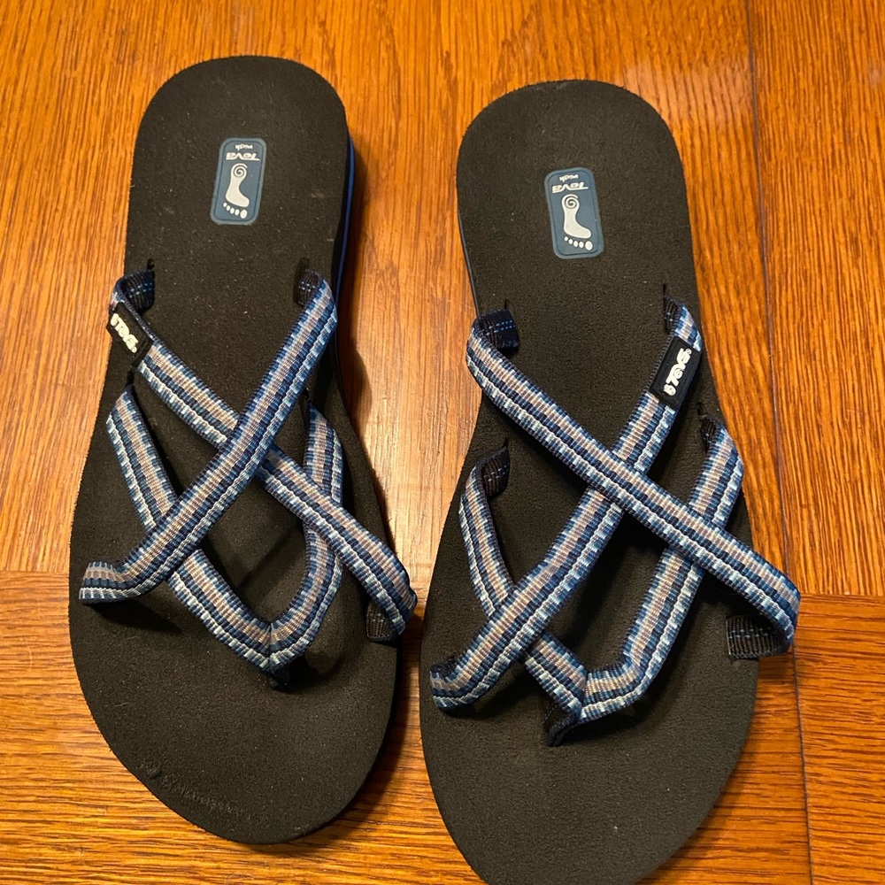 Ladies beach sandals/flip flops size 7